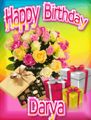 Darya Happy Birthday animated gif