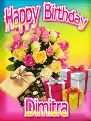 Dimitra Happy Birthday animated gif