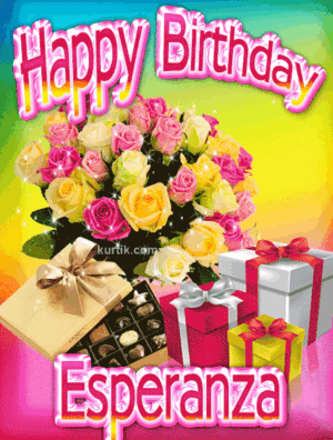 Esperanza Happy Birthday animated gif