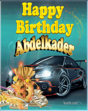 Happy Birthday Abdelkader images gif