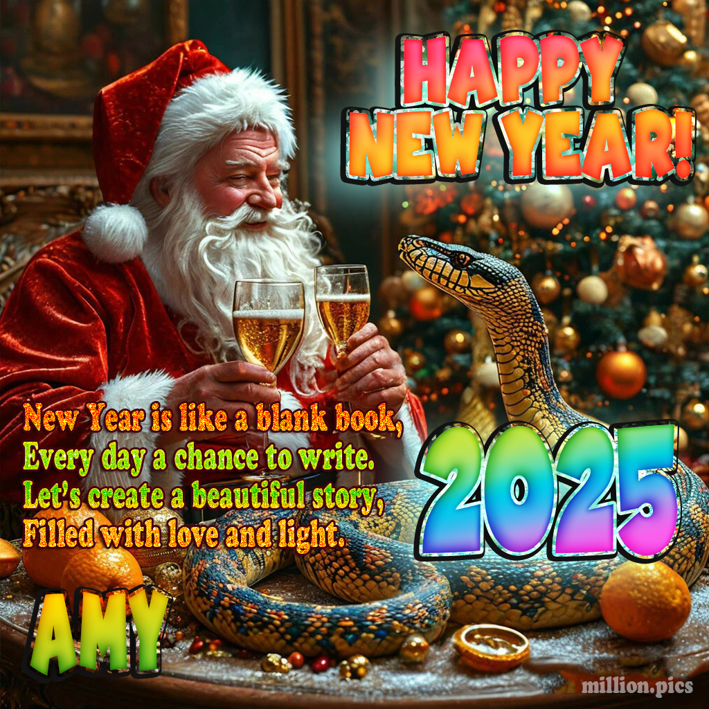 Happy New Year 2025 wishes Amy