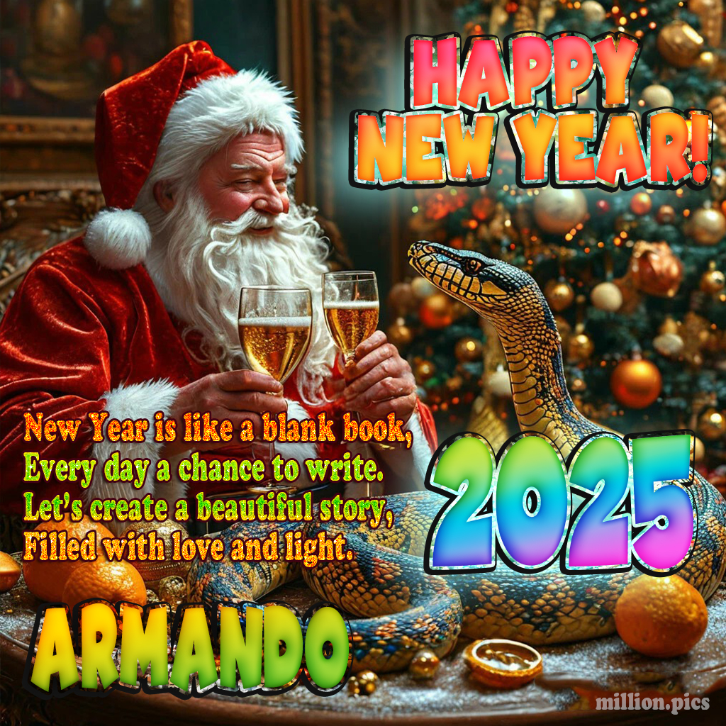 Happy New Year 2025 wishes Armando