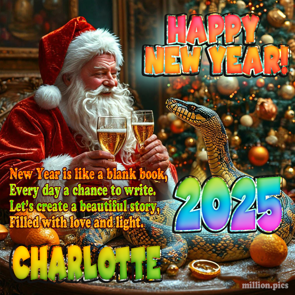 Happy New Year 2025 wishes Charlotte