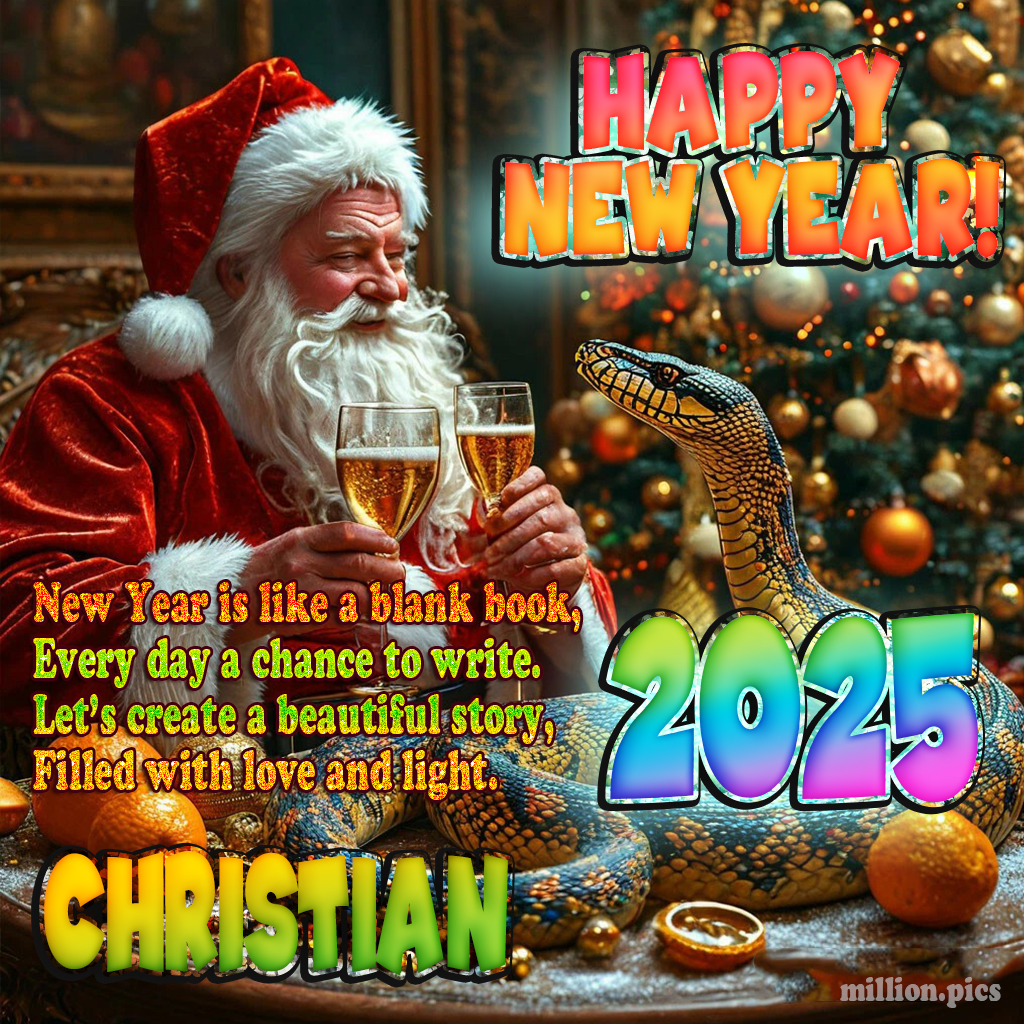 Happy New Year 2025 wishes Christian