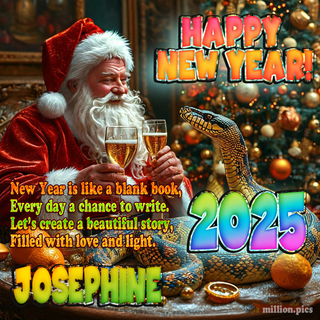 Happy New Year 2025 wishes Josephine