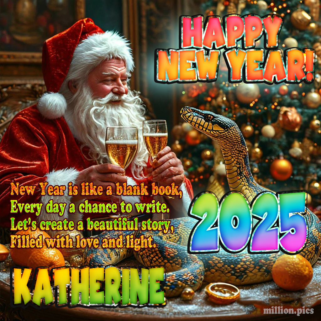 Happy New Year 2025 wishes Katherine