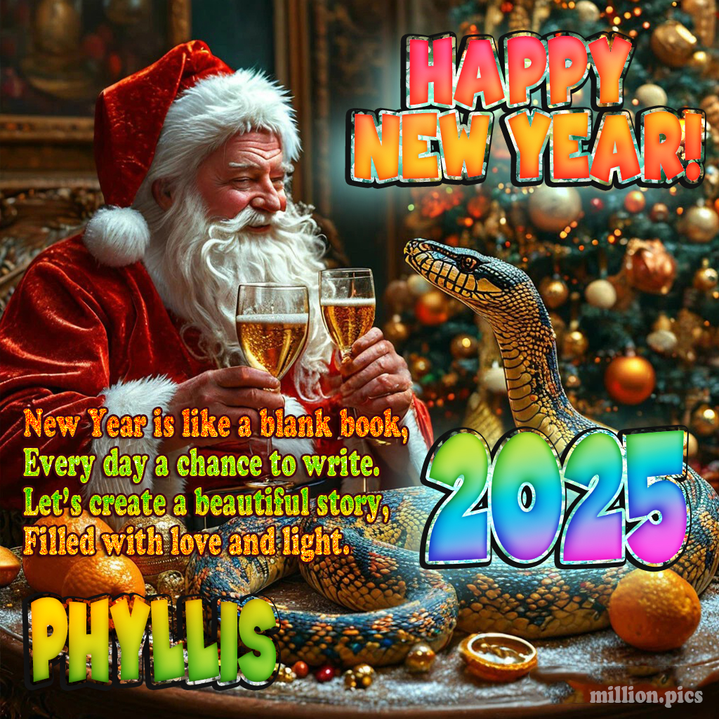 Happy New Year 2025 wishes Phyllis